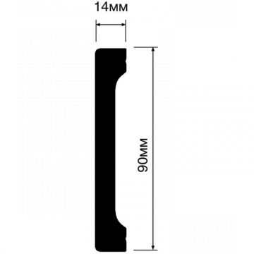 Плинтус HiWood (ХайВуд) 2700х90х14 мм S339 (B90V1) шт.