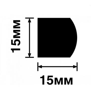 Молдинг HiWood (ХайВуд) 2700х15х15 мм S15 (D15V2) шт.