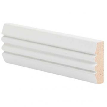 Молдинг настенный МДФ грунтованный под покраску Ликорн (Likorn) Белый 2070х10х31 мм М 9.31.10