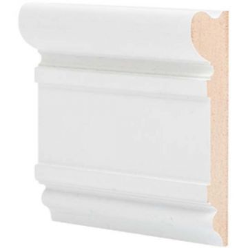 Дверной наличник МДФ грунтованный под покраску Ликорн (Likorn) Белый 2070х22х93 мм D 2.93.22