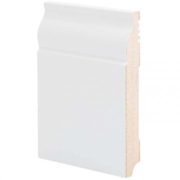 Плинтус напольный МДФ грунтованный под покраску Ликорн (Likorn) Белый 2070х120х16 мм Р 3.120.16