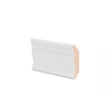 Плинтус потолочный МДФ грунтованный под покраску Ликорн (Likorn) Белый 2070х40х41 мм К 4.60.16