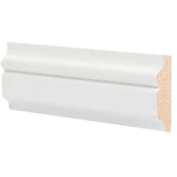 Молдинг настенный МДФ грунтованный под покраску Ликорн (Likorn) Белый 2070х10х32 мм М 4.32.10
