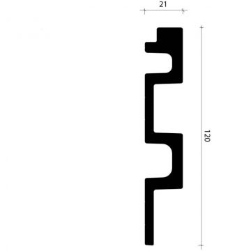 Декоративная панель Alpine Walls (Альпин Валлс) LineArt Под дерево 2900х120х21 мм, ECO78217401BT