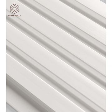 Декоративная панель Alpine Walls (Альпин Валлс) LineArt Белый под покраску 2900х160х12 мм, ECO6601W