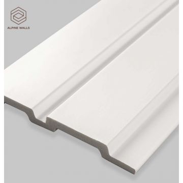 Декоративная панель Alpine Walls (Альпин Валлс) LineArt Белый под покраску 2900х122х12 мм, ECO0201W