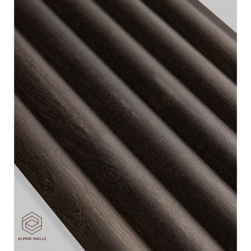 Декоративная панель Alpine Walls (Альпин Валлс) LineArt Коричневый черное дерево 2900х157х10 мм, ECO0974B