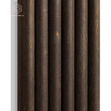 Декоративная панель Alpine Walls (Альпин Валлс) LineArt Коричневый черное дерево 2900х157х10 мм, ECO0974B