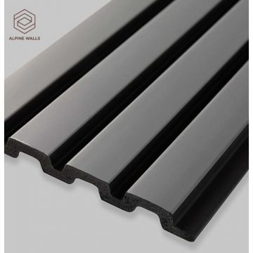 Декоративная панель Alpine Walls (Альпин Валлс) LineArt Под камень антрацит 2900х120х11 мм, ECO6221