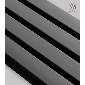 Декоративная панель Alpine Walls (Альпин Валлс) LineArt Под камень антрацит 2900х120х11 мм, ECO6221