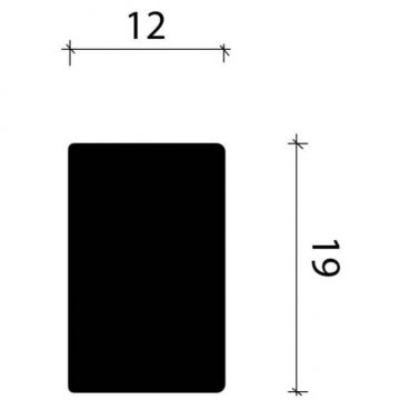 Декоративная панель Alpine Walls (Альпин Валлс) LineArt Белый под покраску 2900х19х12 мм, ECO952W