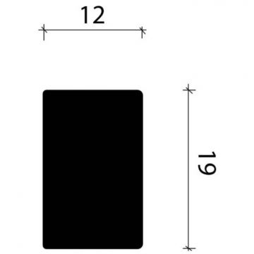 Декоративная панель Alpine Walls (Альпин Валлс) LineArt Черное дерево 2900х19х12 мм, ECO952B