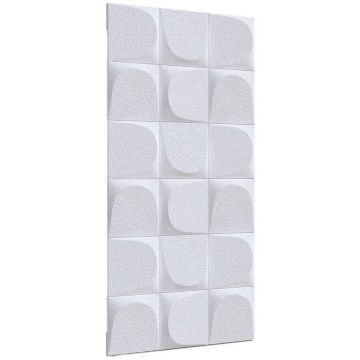 Декоративная панель Alpine Walls (Альпин Валлс) Geometrium белый под покраску 1200х600х25 мм, ECOGR0203W