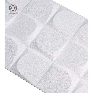 Декоративная панель Alpine Walls (Альпин Валлс) Geometrium белый под покраску 1200х600х25 мм, ECOGR0203W