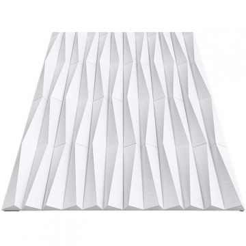 Декоративная панель Alpine Walls (Альпин Валлс) Geometrium белый под покраску 1200х600х25 мм, ECOGR0205W