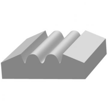 Молдинг ЛДФ меловой Ultrawood (Ультравуд) 2000х31х9 мм, U 0011