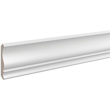 Карниз ЛДФ меловой Ultrawood (Ультравуд) 2000х75х80 мм, CR 0001 i 2.00