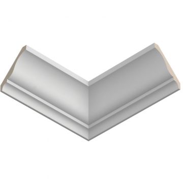 Карниз ЛДФ меловой Ultrawood (Ультравуд) 2000х75х80 мм, CR 0001 i 2.00