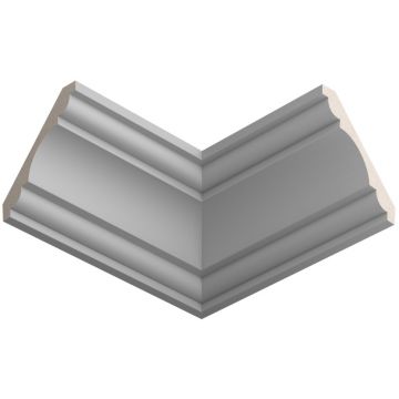 Карниз ЛДФ меловой Ultrawood (Ультравуд) 2000х107х15 мм, CR 0018 i 2.00