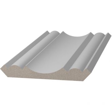 Карниз ЛДФ меловой Ultrawood (Ультравуд) 2000х107х15 мм, CR 0018 i 2.00