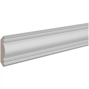 Карниз ЛДФ меловой Ultrawood (Ультравуд) 2440х46х46 мм, CR 0021 2.44