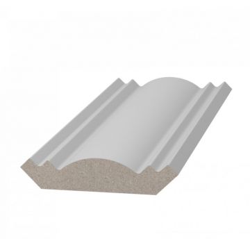 Карниз ЛДФ меловой Ultrawood (Ультравуд) 2440х46х46 мм, CR 0021 2.44