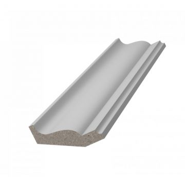 Карниз ЛДФ меловой Ultrawood (Ультравуд) 2440х26х40 мм, CR 0025 2.44