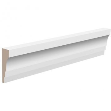 Карниз ЛДФ меловой Ultrawood (Ультравуд) 2440х50х15 мм, CR 0027 2.44
