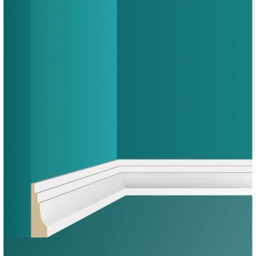 Карниз ЛДФ меловой Ultrawood (Ультравуд) 2440х50х15 мм, CR 0027 2.44