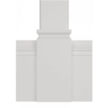 Элемент декоративный нижний МДФ меловой Ultrawood (Ультравуд) 75х155х18 мм, D 1075