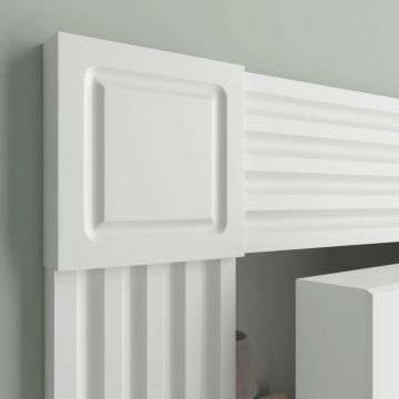 Элемент декоративный верхний МДФ меловой Ultrawood (Ультравуд) 85х85х18 мм, D 2085