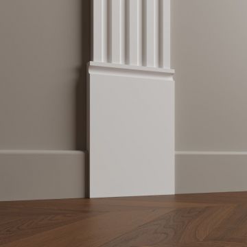 Элемент декоративный нижний МДФ меловой Ultrawood (Ультравуд) 165х250х18 мм, D 4400