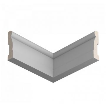 Плинтус напольный ЛДФ меловой Ultrawood (Ультравуд) 2440х60х15 мм, Base 0020 2.44