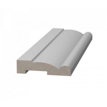 Плинтус напольный ЛДФ меловой Ultrawood (Ультравуд) 2440х60х15 мм, Base 0020 2.44