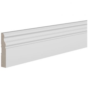 Плинтус напольный ЛДФ меловой Ultrawood (Ультравуд) 2000х60х12 мм, Base 0021 i 2.00
