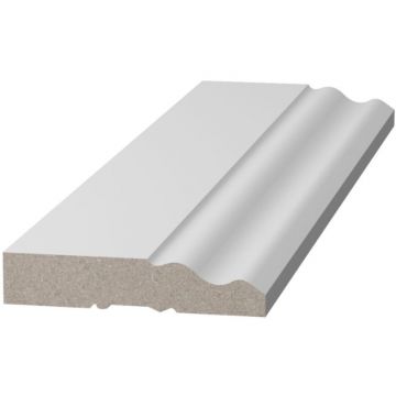Плинтус напольный ЛДФ меловой Ultrawood (Ультравуд) 2000х60х12 мм, Base 0021 i 2.00