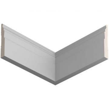 Плинтус напольный ЛДФ меловой Ultrawood (Ультравуд) 2000х80х12 мм, Base 0022 i 2.00