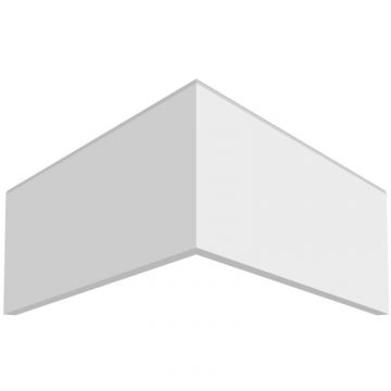 Плинтус напольный ЛДФ меловой Ultrawood (Ультравуд) 2000х100х10 мм, Base 1010 i 2.00