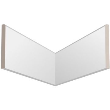 Плинтус напольный ЛДФ меловой Ultrawood (Ультравуд) 2000х100х10 мм, Base 1010 i 2.00