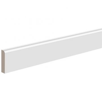 Плинтус напольный ЛДФ меловой Ultrawood (Ультравуд) 2000х50х12 мм, Base 5012 i 2.00