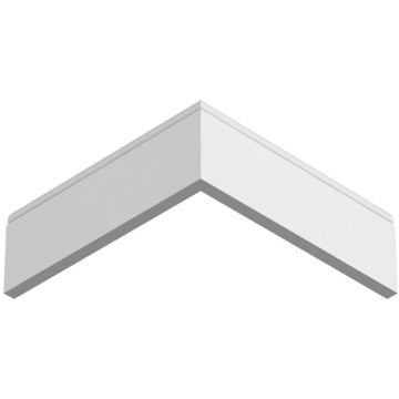 Плинтус напольный ЛДФ меловой Ultrawood (Ультравуд) 2000х82х12 мм, Base 5051 i 2.00