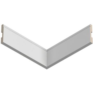 Плинтус напольный ЛДФ меловой Ultrawood (Ультравуд) 2000х82х12 мм, Base 5051 i 2.00