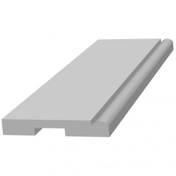 Плинтус напольный ЛДФ меловой Ultrawood (Ультравуд) 2000х82х12 мм, Base 5051 i 2.00