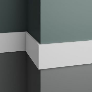 Плинтус напольный ЛДФ меловой Ultrawood (Ультравуд) 2000х80х12 мм, BO 8012 i 2.00