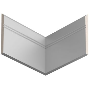 Плинтус напольный ЛДФ меловой Ultrawood (Ультравуд) 2000х110х10 мм, Base 5380 i 2.00