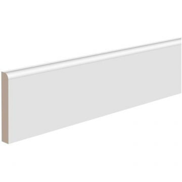 Плинтус напольный ЛДФ меловой Ultrawood (Ультравуд) 2000х80х12 мм, Base 8012 i 2.00