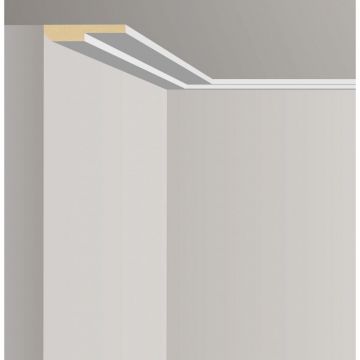 Наличник ЛДФ меловой Ultrawood (Ультравуд) 2440х75х15 мм, N 0009 2.44