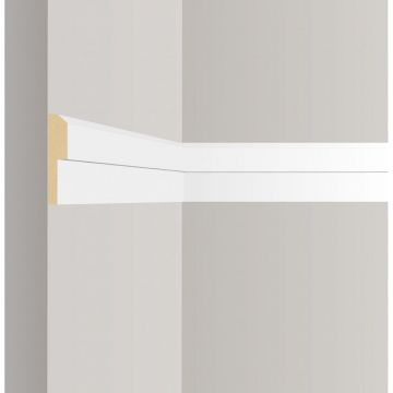 Наличник ЛДФ меловой Ultrawood (Ультравуд) 2440х75х15 мм, N 0009 2.44