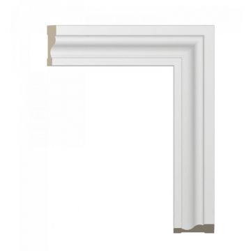 Наличник ЛДФ меловой Ultrawood (Ультравуд) 2440х64х15 мм, N 8500 2.44