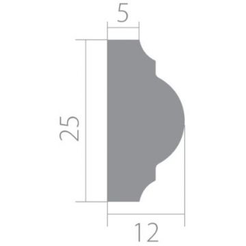 Молдинг ЛДФ водный Ultrawood (Ультравуд) 2000х25х12 мм, U 0003 p 2.00